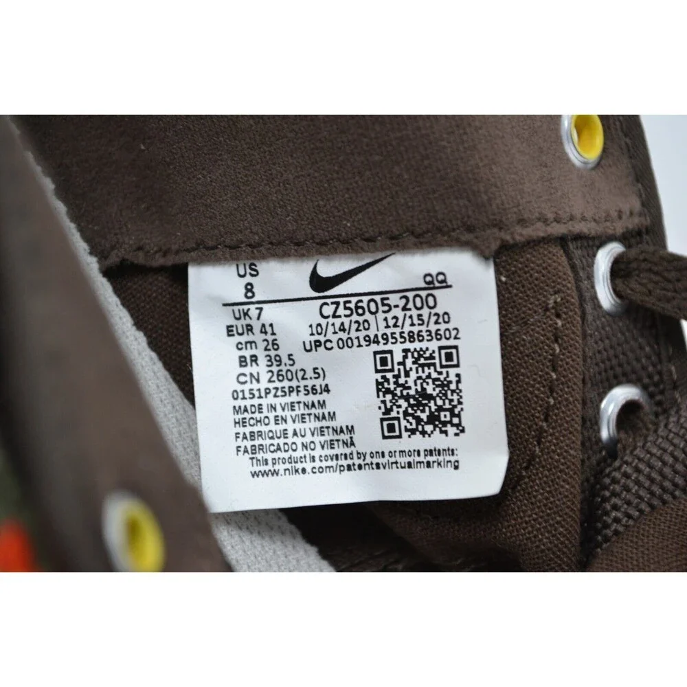 Nike SB Blazer Court X Daan Van Der Linden Baroque Brown CZ5605-200 Men's Size 8